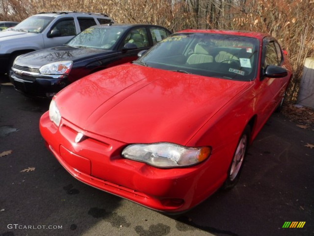 2002 Monte Carlo LS - Bright Red / Medium Gray photo #3