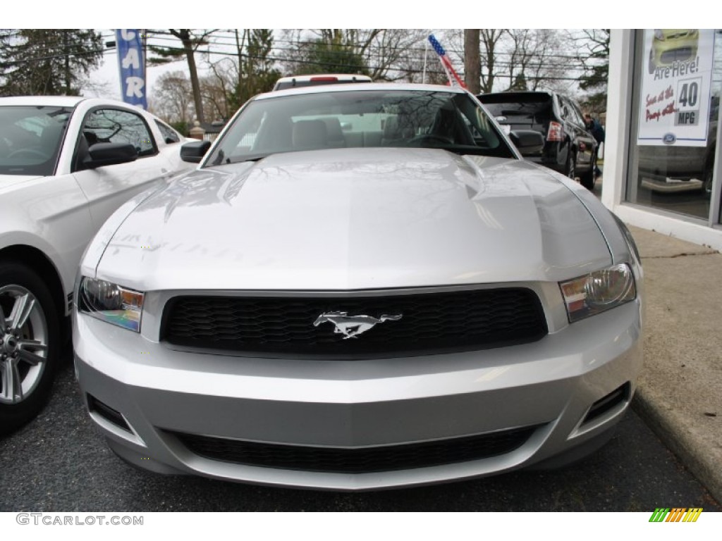 2012 Mustang V6 Coupe - Sterling Gray Metallic / Stone photo #2