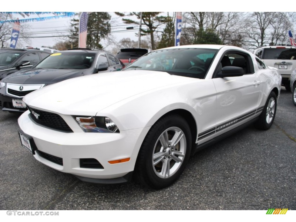 Performance White 2012 Ford Mustang V6 Coupe Exterior Photo #73745885