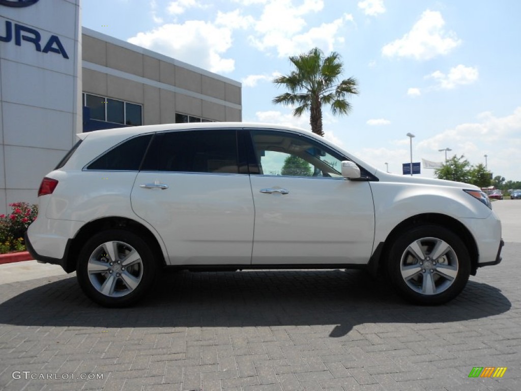 2013 MDX SH-AWD - Aspen White Pearl / Parchment photo #8