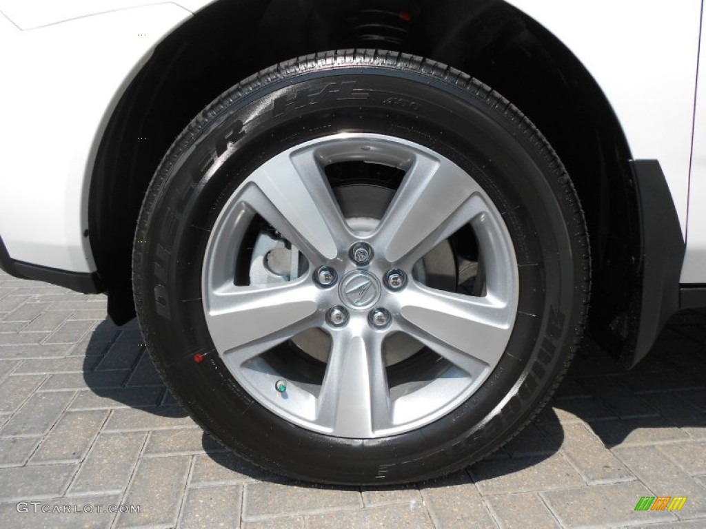 2013 MDX SH-AWD - Aspen White Pearl / Parchment photo #9