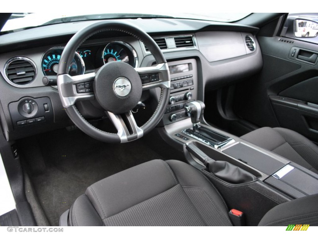 Charcoal Black Interior 2012 Ford Mustang V6 Coupe Photo #73746119