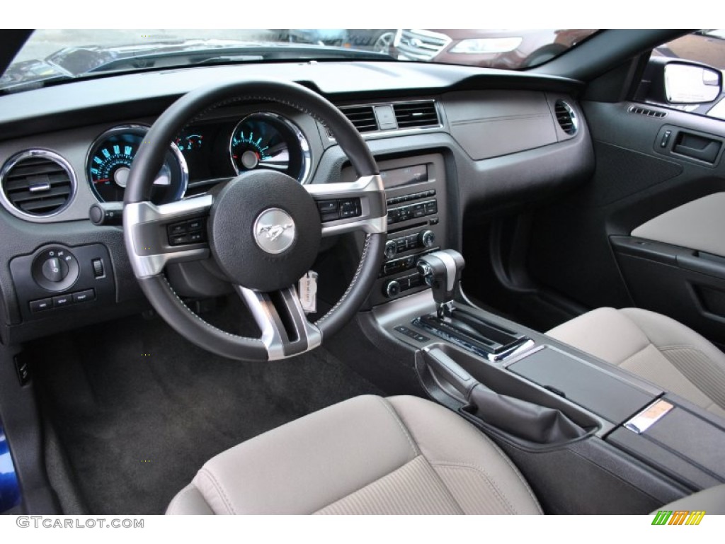 Stone Interior 2012 Ford Mustang V6 Coupe Photo #73746398