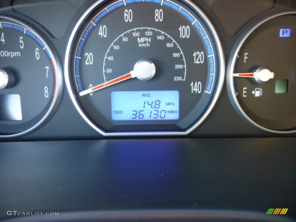 2008 Santa Fe Limited 4WD - Bright Silver / Black photo #20