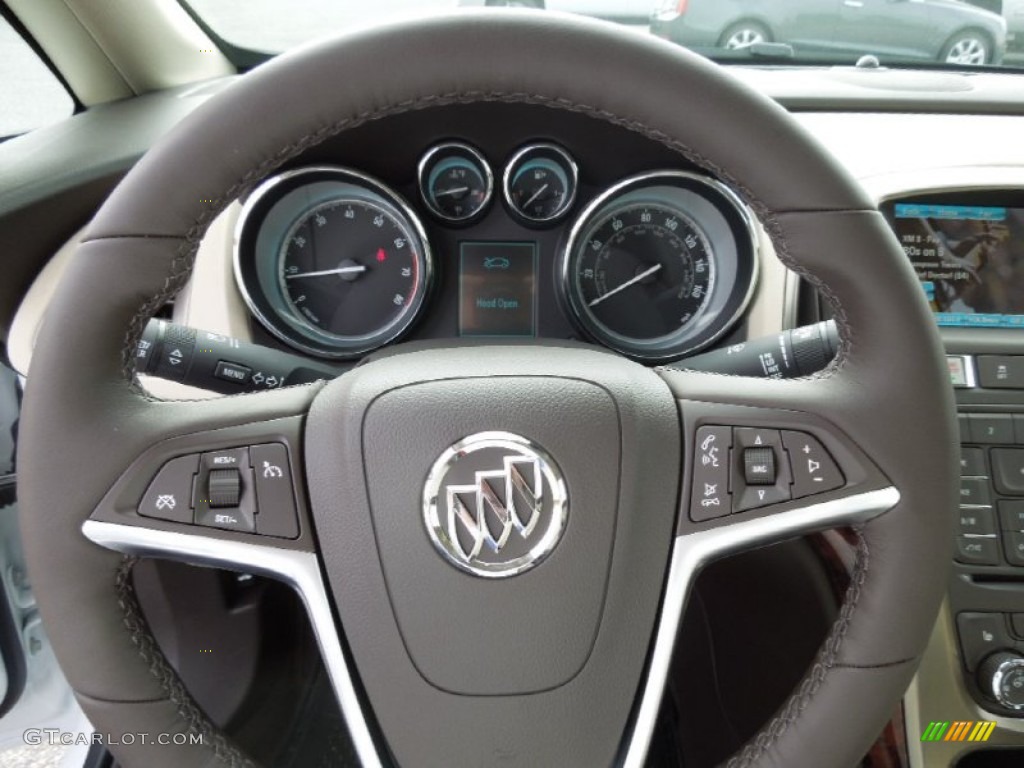 2013 Buick Verano FWD Medium Titanium Steering Wheel Photo #73747181