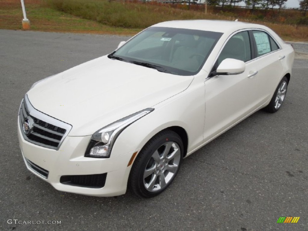 2013 ATS 2.5L Luxury - White Diamond Tricoat / Light Platinum/Brownstone Accents photo #1