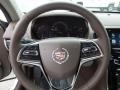 Light Platinum/Brownstone Accents 2013 Cadillac ATS 2.0L Turbo Luxury Steering Wheel