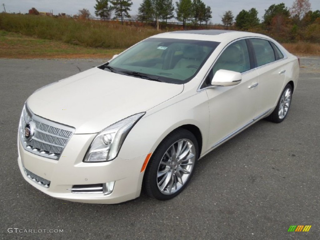 White Diamond Tricoat Cadillac XTS