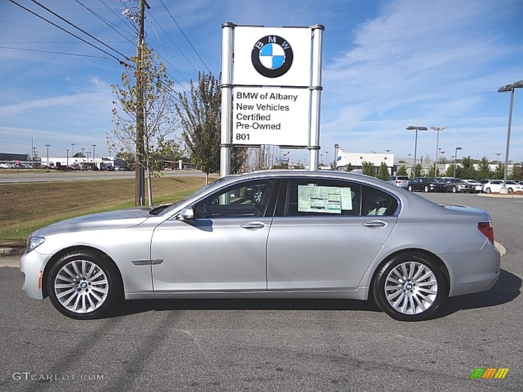 2013 7 Series 740Li Sedan - Glacier Silver Metallic / Ivory White/Black photo #1