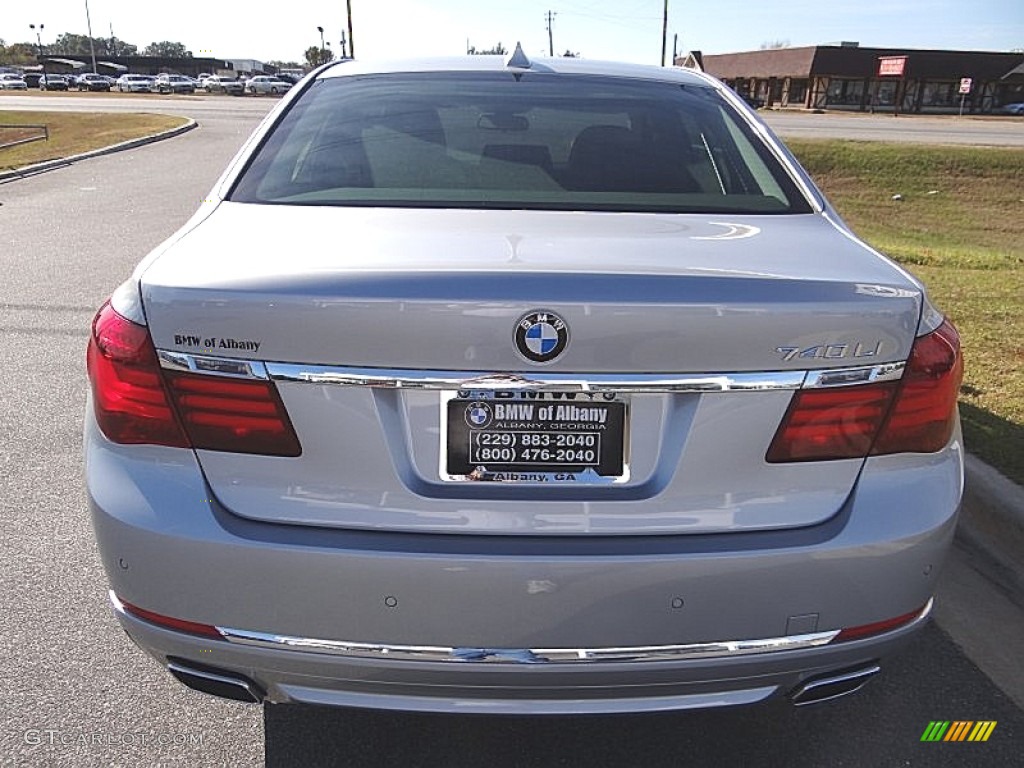 2013 7 Series 740Li Sedan - Glacier Silver Metallic / Ivory White/Black photo #5
