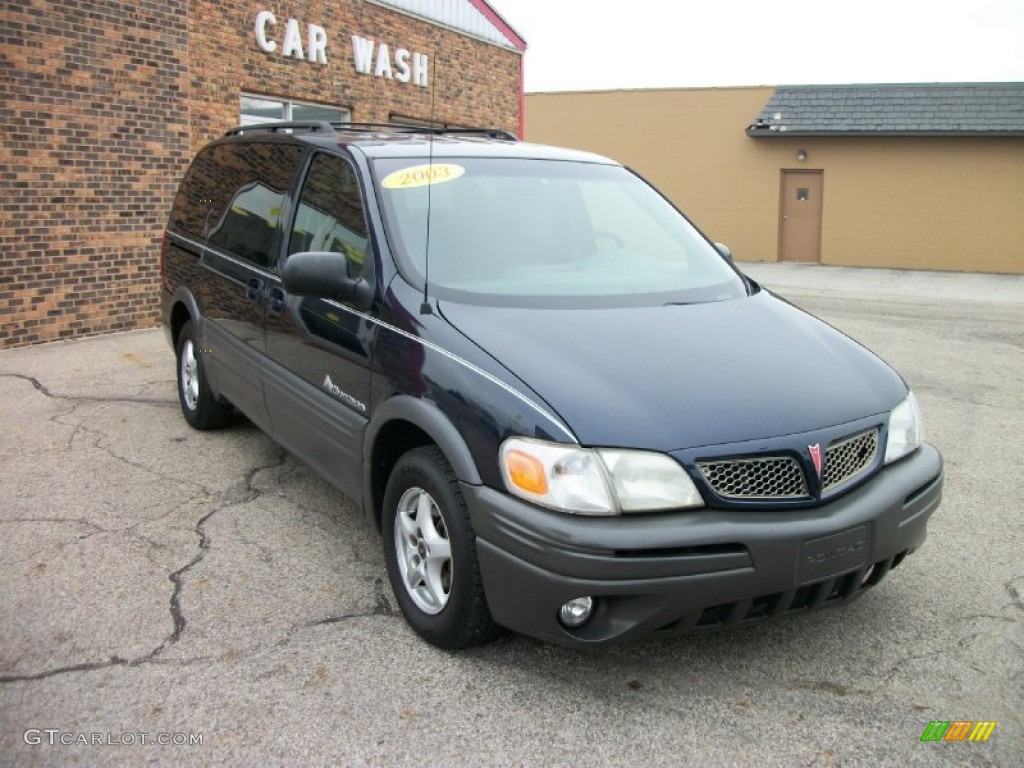 Blue Black Metallic 2003 Pontiac Montana Standard Montana Model Exterior Photo #73751235