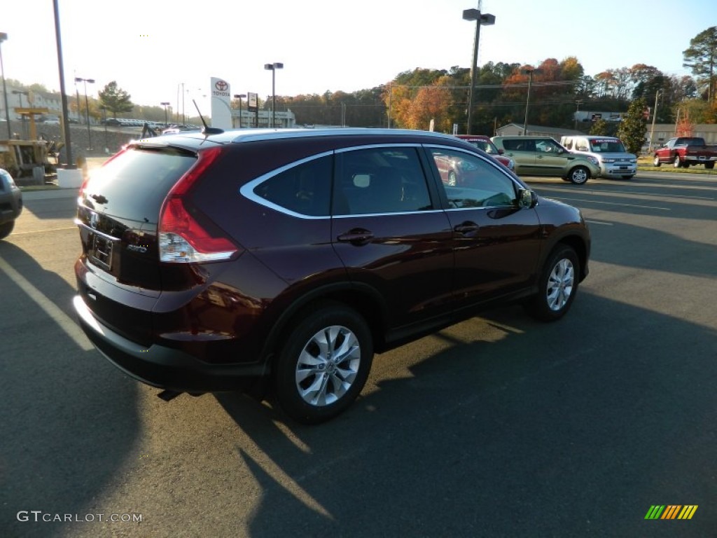 2013 CR-V EX-L AWD - Basque Red Pearl II / Gray photo #5