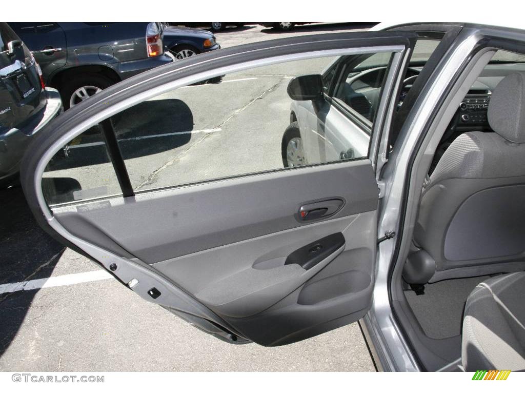 2009 Civic DX-VP Sedan - Alabaster Silver Metallic / Gray photo #15