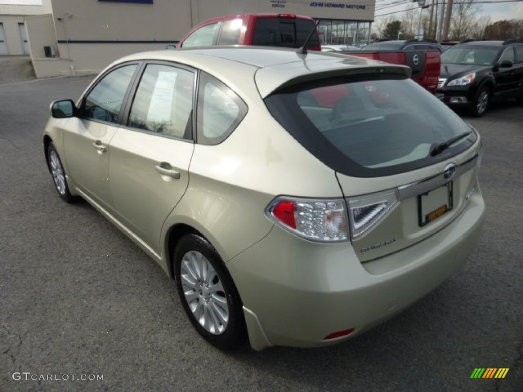 2009 Impreza 2.5i Premium Wagon - Sunlight Gold Opal / Ivory photo #8