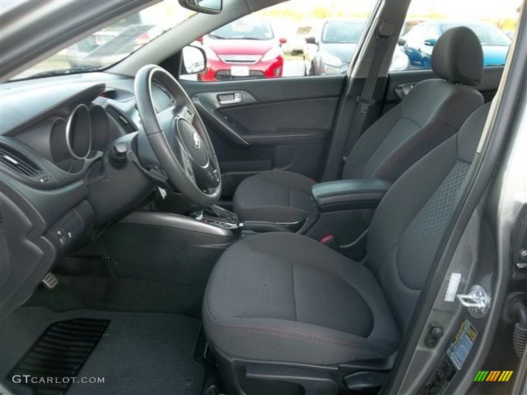 Black Interior 2012 Kia Forte SX Photo #73752629