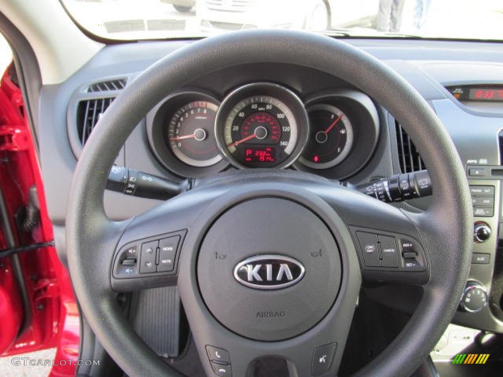 2013 Kia Forte 5-Door EX Black Steering Wheel Photo #73754927