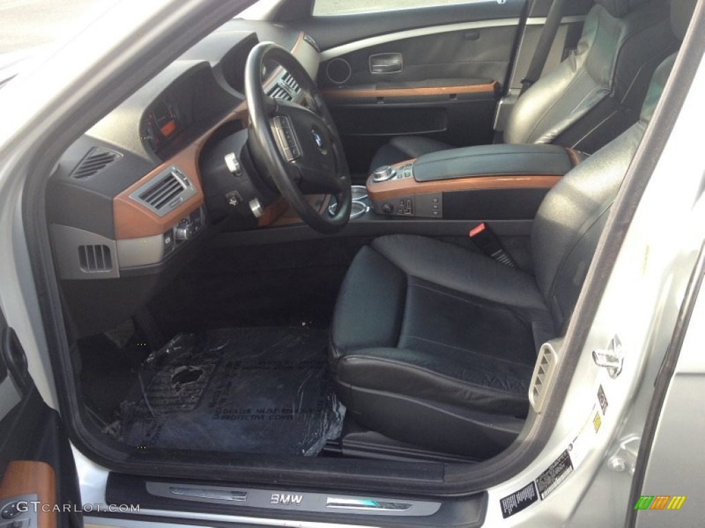 Black/Black Interior 2006 BMW 7 Series 750Li Sedan Photo #73755347