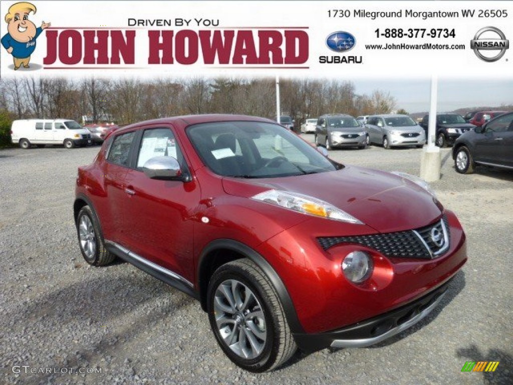 2013 Juke S AWD - Cayenne Red / Black/Silver Trim photo #1