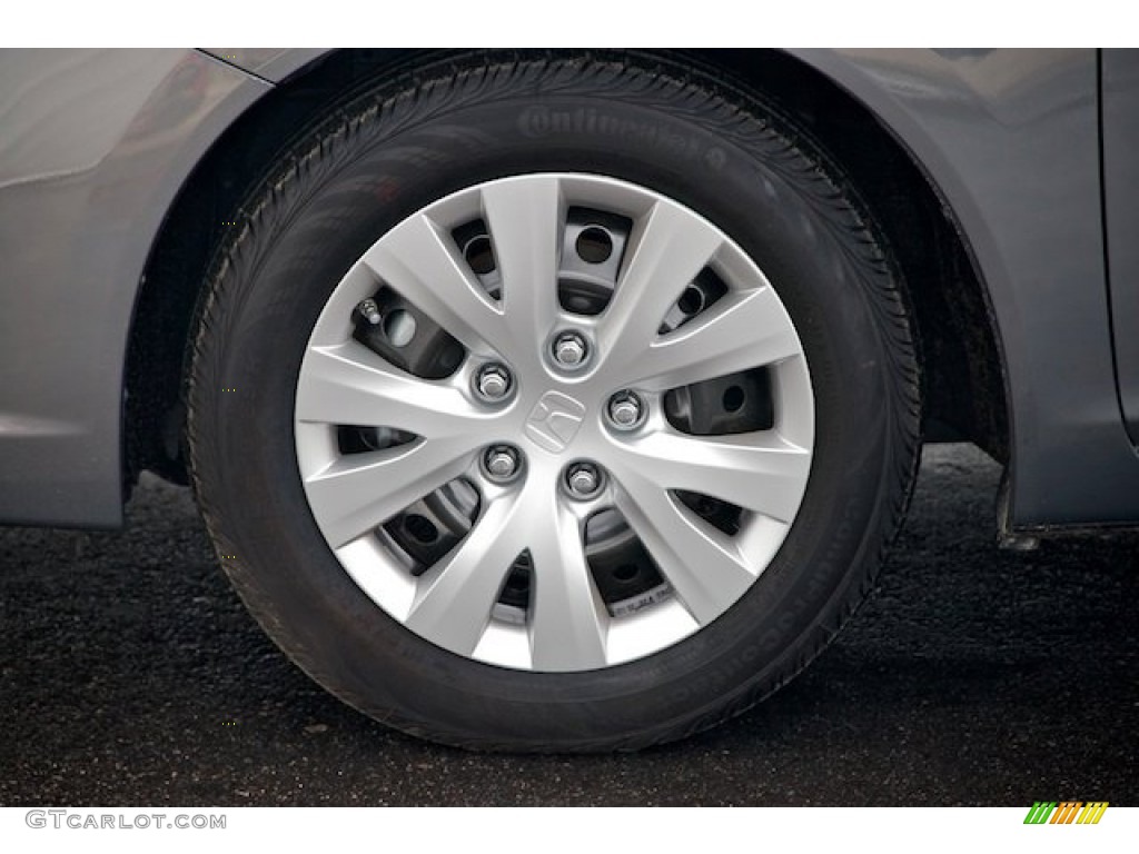 2012 Civic LX Coupe - Polished Metal Metallic / Gray photo #7