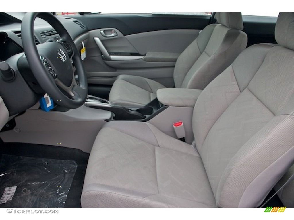 2012 Civic LX Coupe - Polished Metal Metallic / Gray photo #9