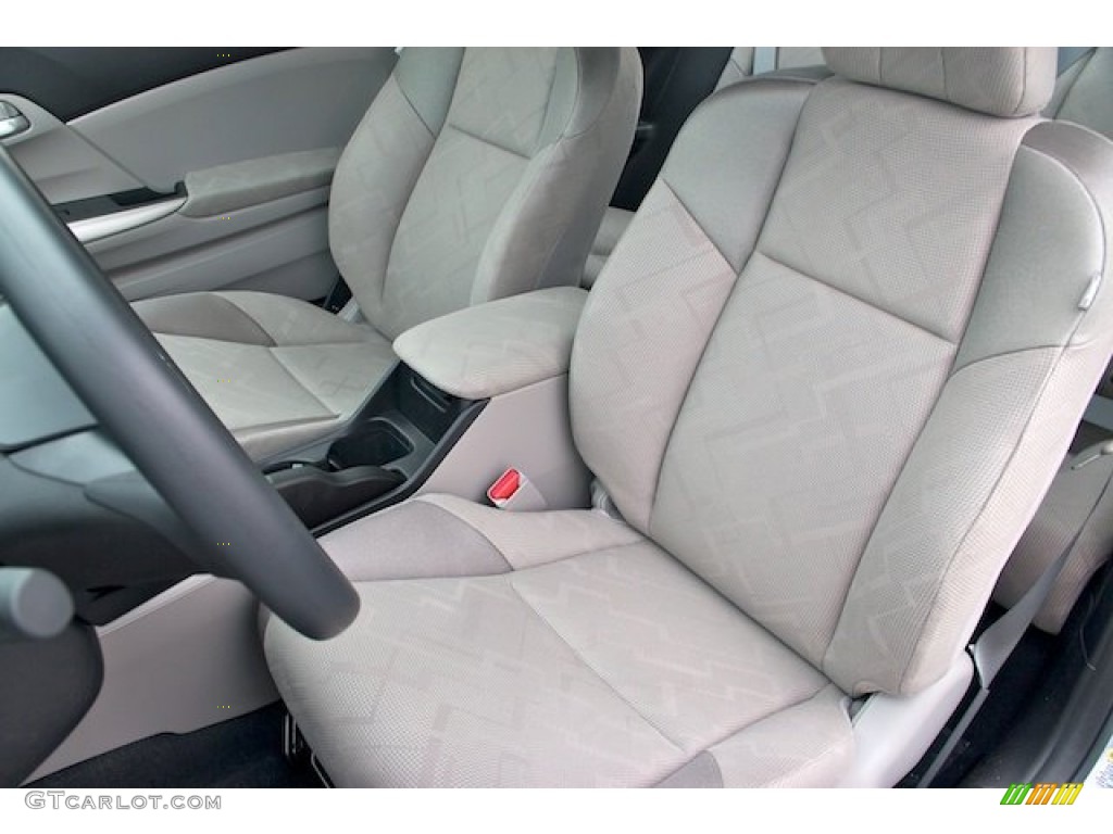 2012 Civic LX Coupe - Polished Metal Metallic / Gray photo #13