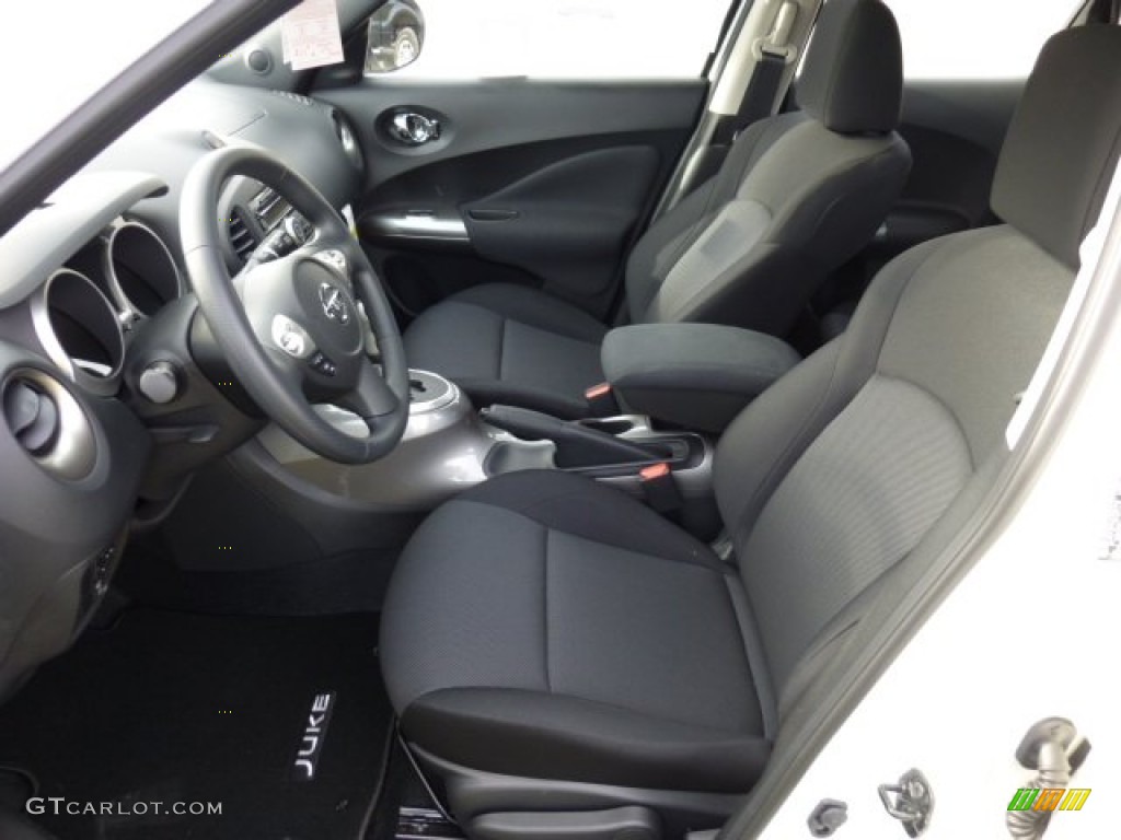 Black/Silver Trim Interior 2013 Nissan Juke S AWD Photo #73757981