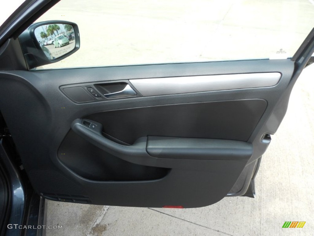 2013 Volkswagen Jetta TDI Sedan Titan Black Door Panel Photo #73759525