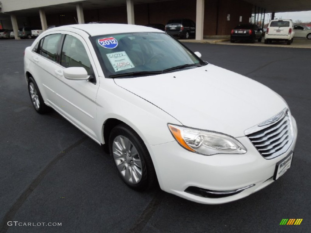 2012 200 LX Sedan - Bright White / Black photo #1