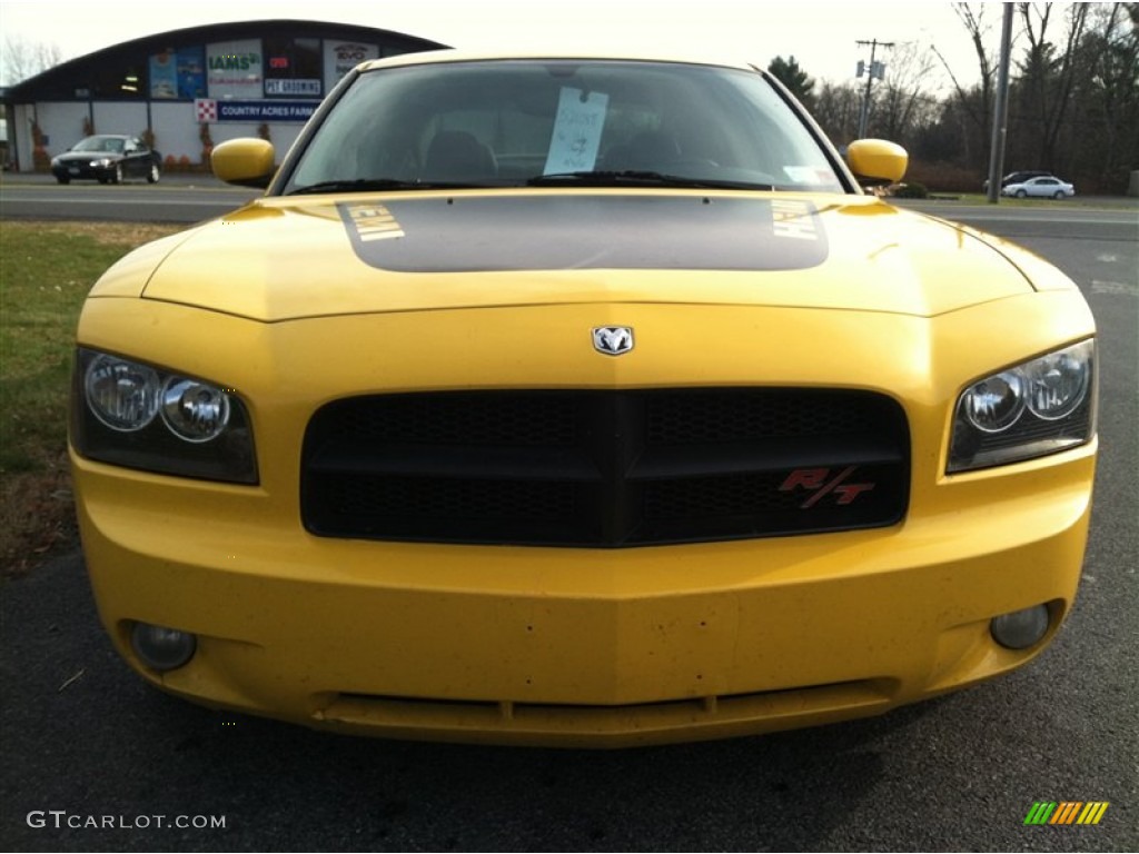 2006 Charger R/T Daytona - Top Banana Yellow / Dark Slate Gray/Light Graystone photo #3