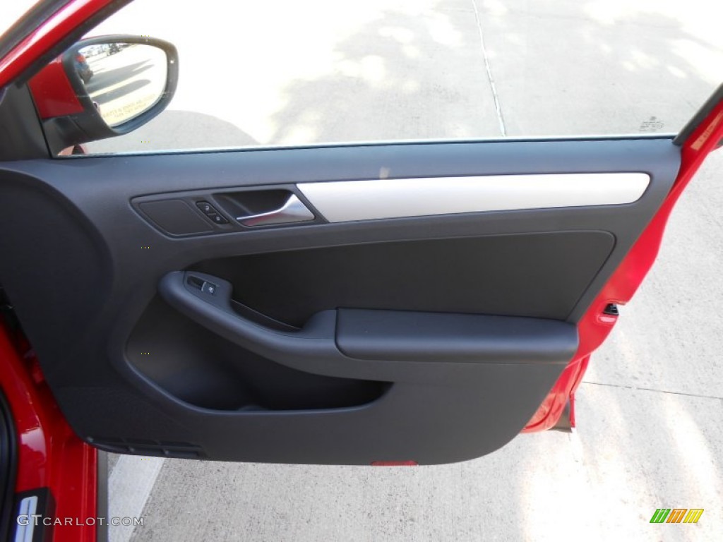 2013 Volkswagen Jetta GLI Autobahn Titan Black Door Panel Photo #73763090