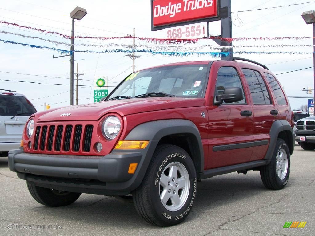 Inferno Red Pearl Jeep Liberty