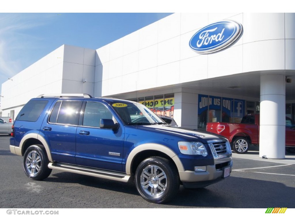 Dark Blue Pearl Metallic Ford Explorer