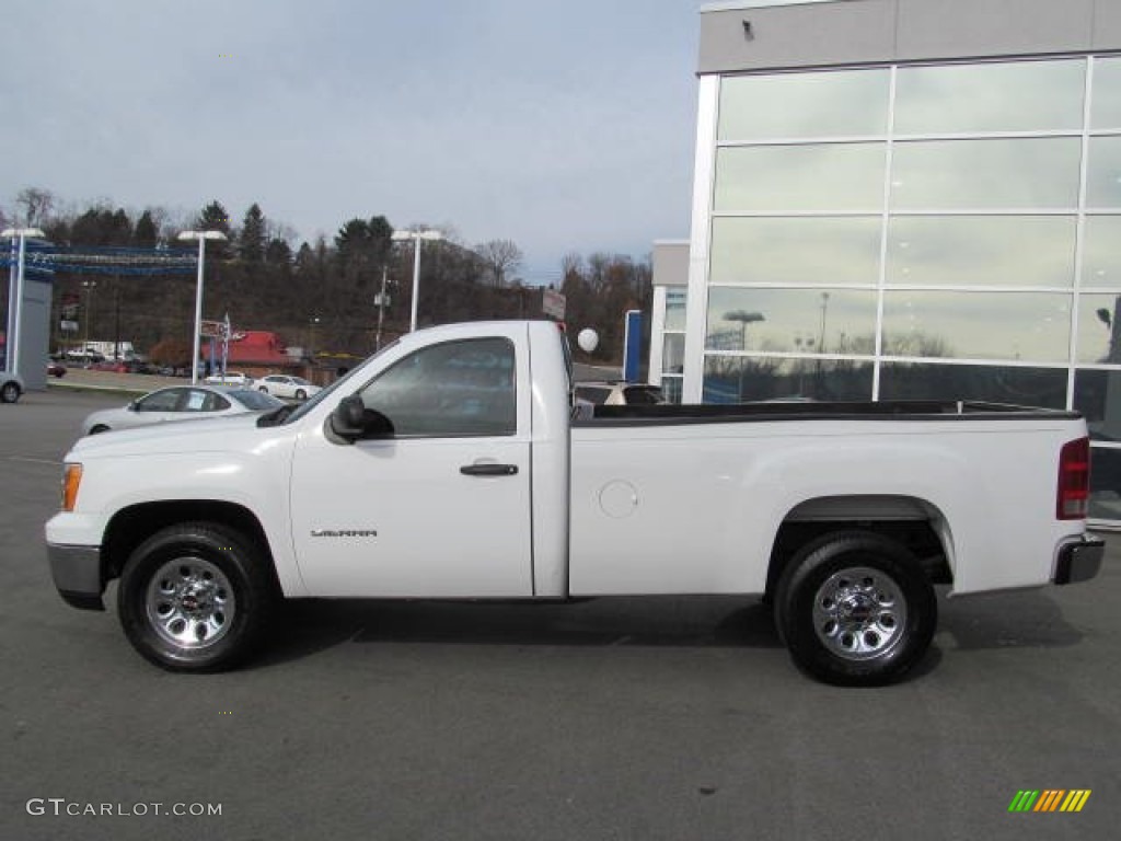 Summit White 2009 GMC Sierra 1500 Work Truck Regular Cab 4x4 Exterior Photo #73764851