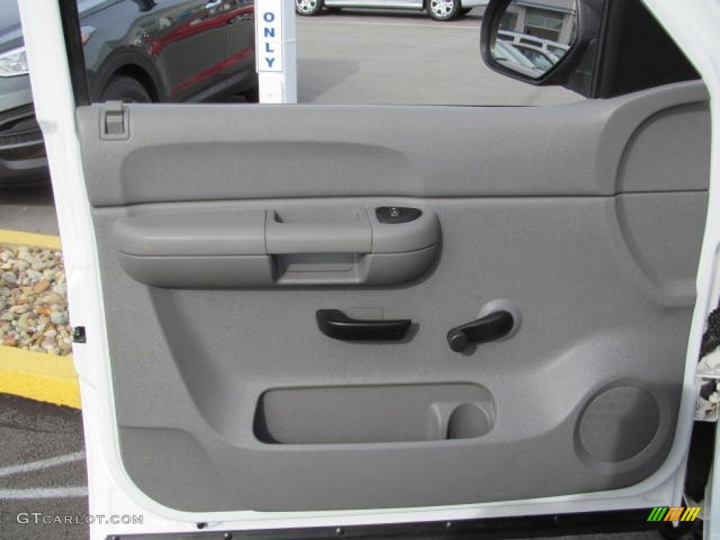 2009 GMC Sierra 1500 Work Truck Regular Cab 4x4 Dark Titanium Door Panel Photo #73765160