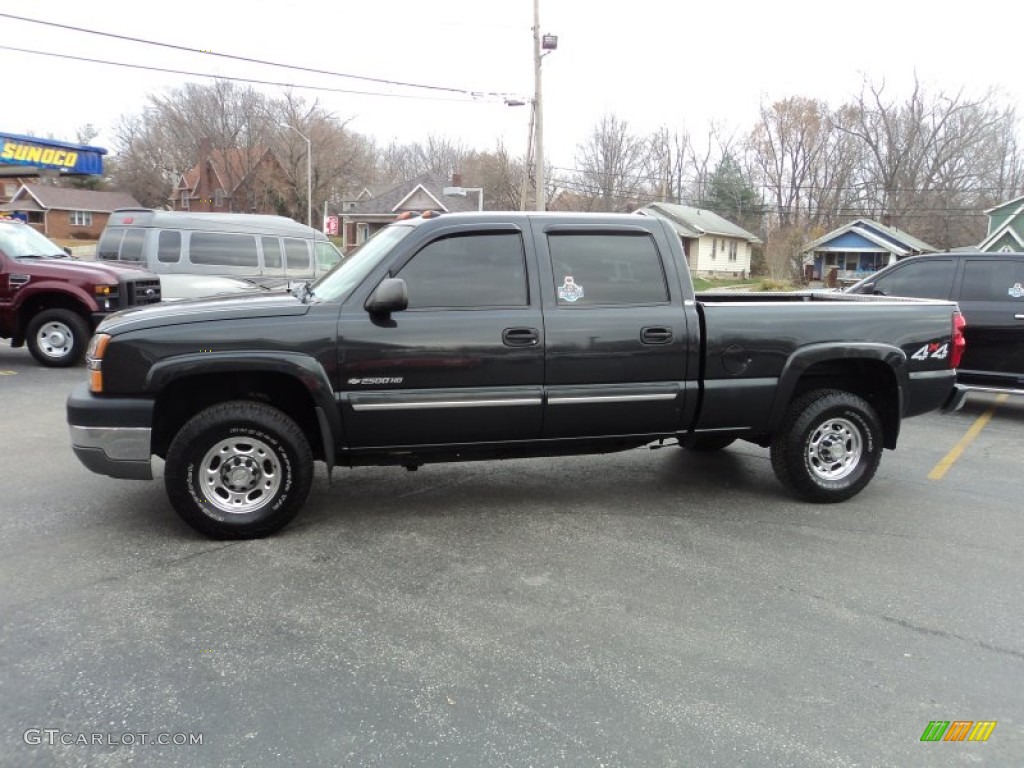 2003 Silverado 2500HD LS Crew Cab 4x4 - Dark Gray Metallic / Dark Charcoal photo #1