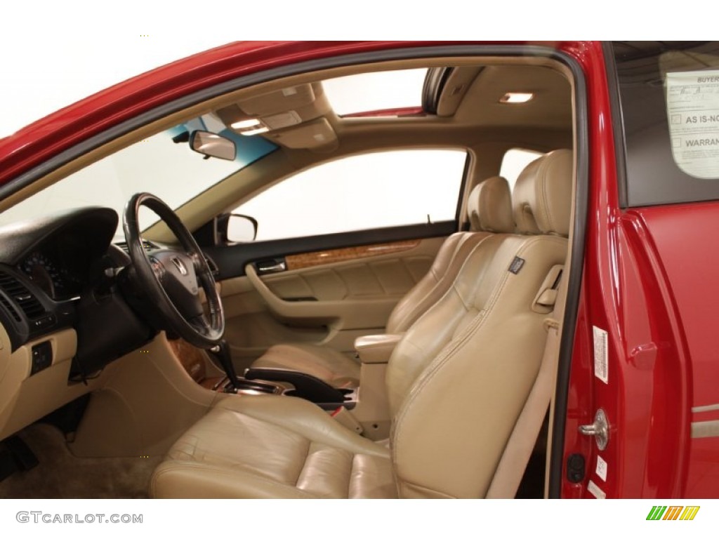 2003 Accord EX V6 Coupe - San Marino Red / Ivory photo #6