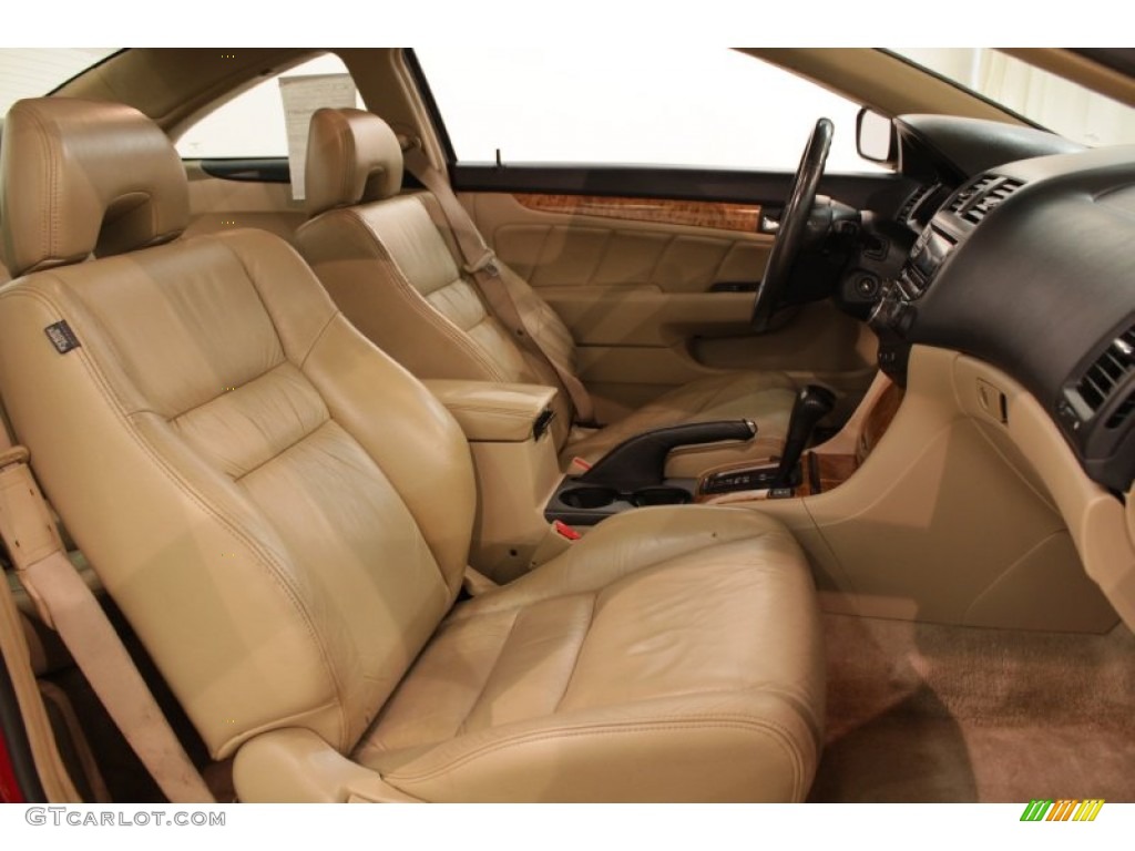 2003 Accord EX V6 Coupe - San Marino Red / Ivory photo #11