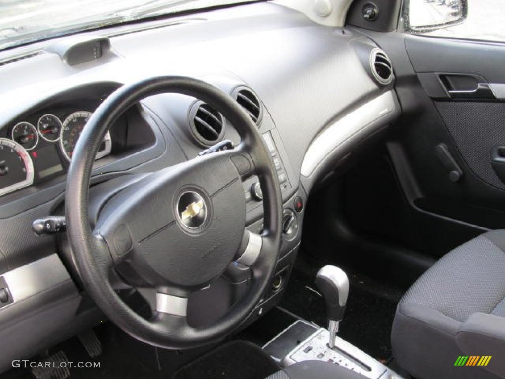 2010 Aveo LT Sedan - Black Granite / Charcoal photo #11