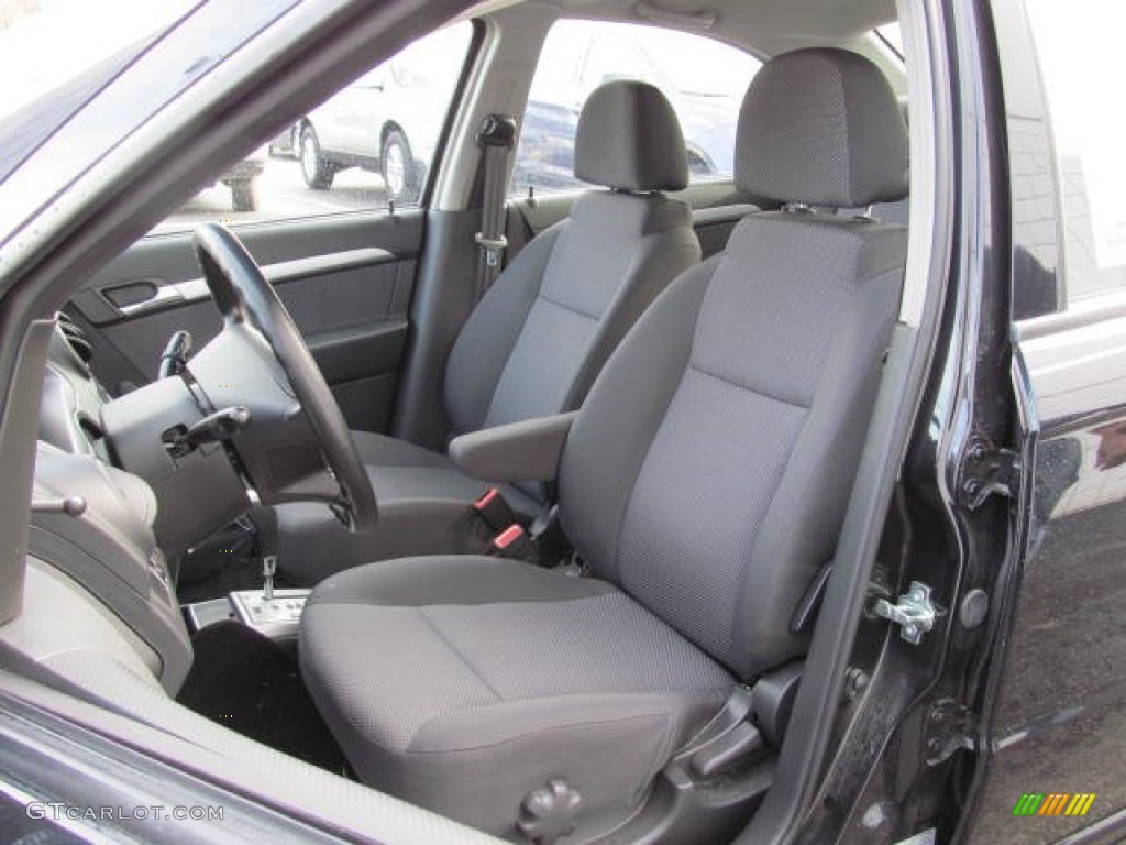 2010 Aveo LT Sedan - Black Granite / Charcoal photo #12