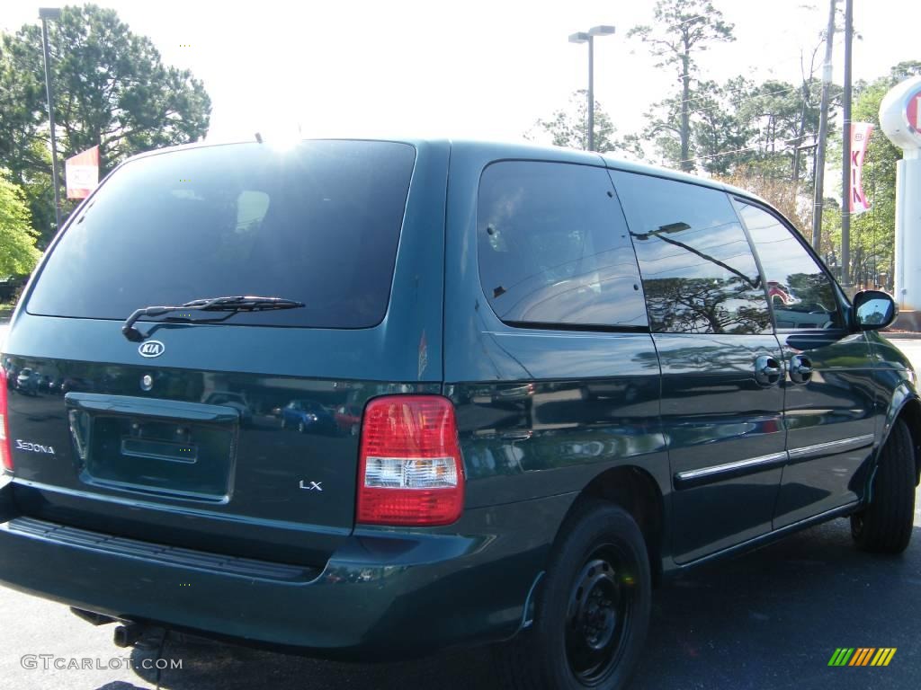 2005 Sedona LX - Dark Green Emerald Metallic / Gray photo #5