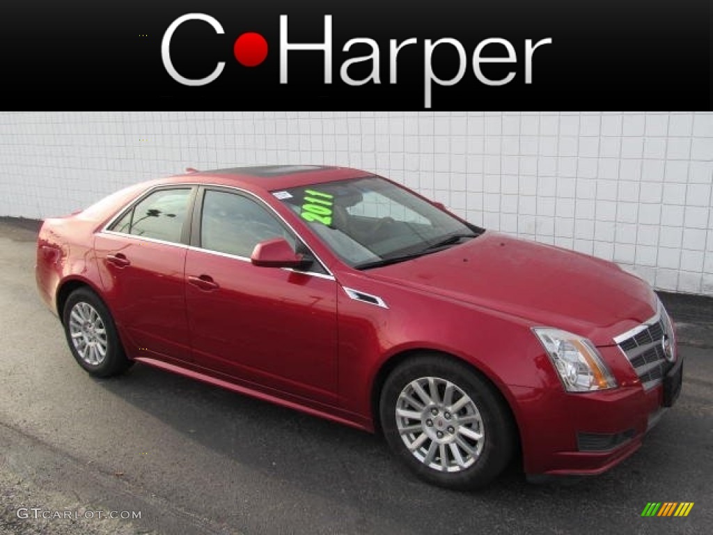 Crystal Red Tintcoat Cadillac CTS