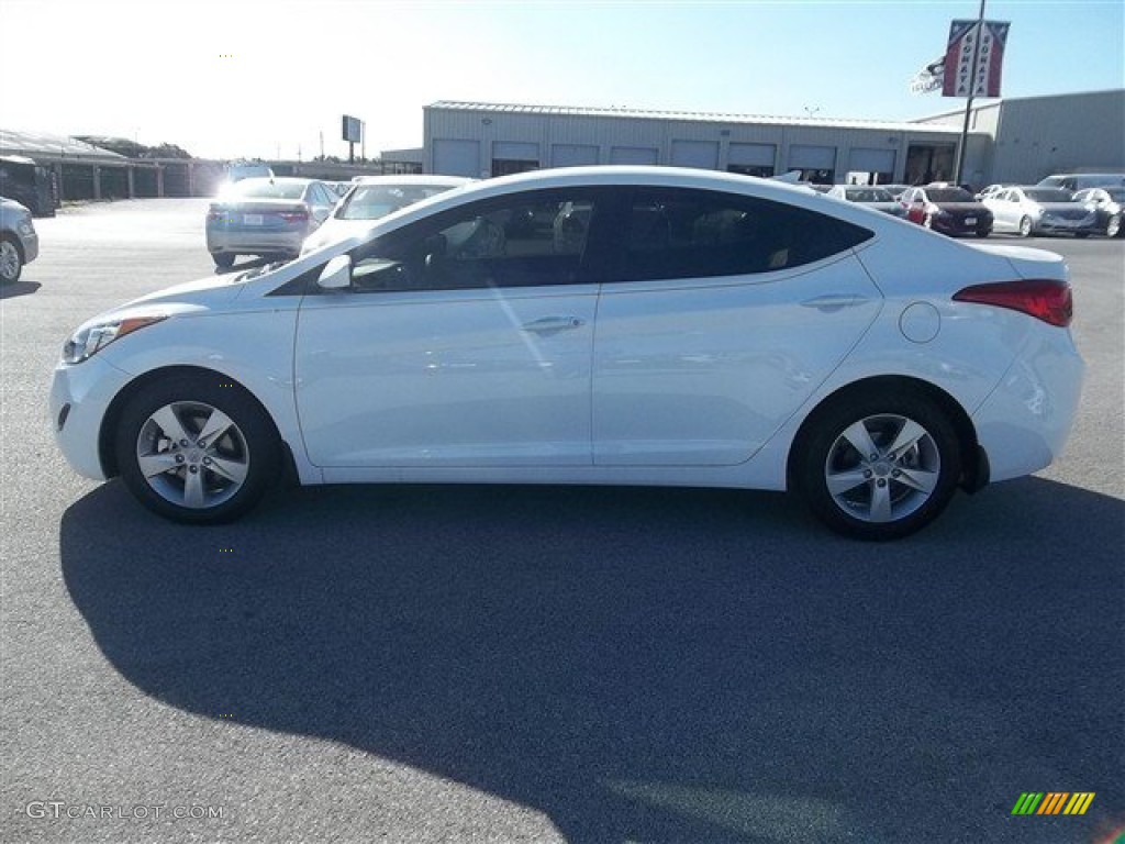 2013 Elantra GLS - Shimmering White / Beige photo #3