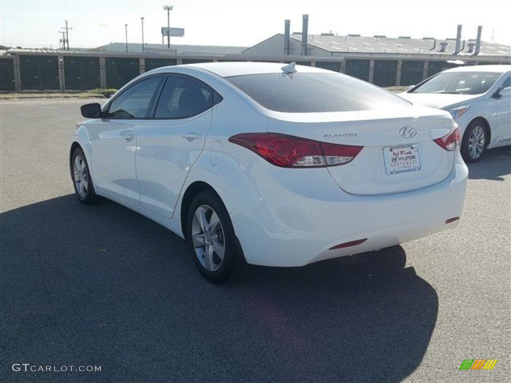 2013 Elantra GLS - Shimmering White / Beige photo #4
