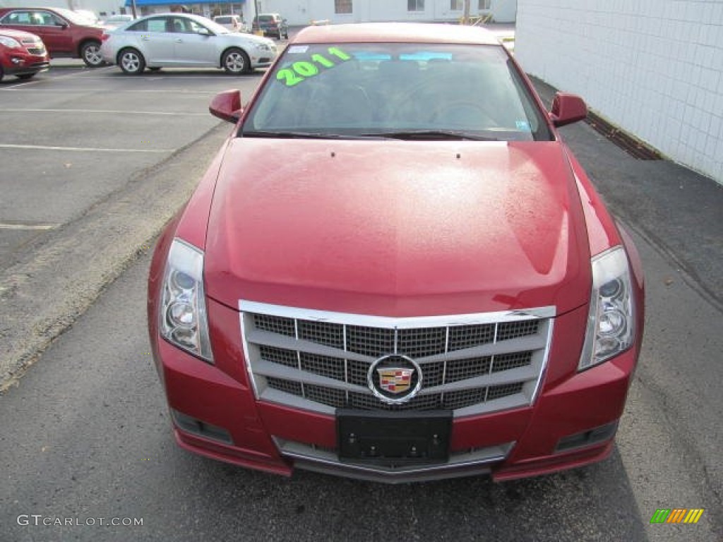 2011 CTS 4 3.0 AWD Sedan - Crystal Red Tintcoat / Cashmere/Cocoa photo #5