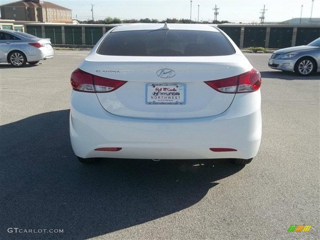 2013 Elantra GLS - Shimmering White / Beige photo #5