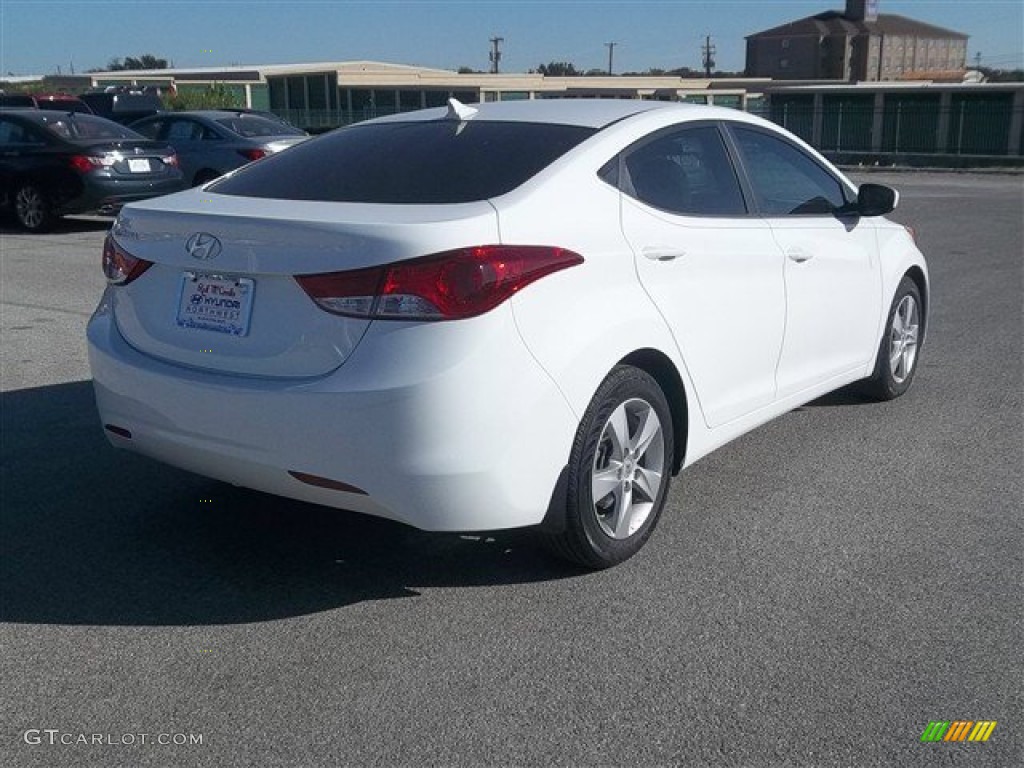 2013 Elantra GLS - Shimmering White / Beige photo #6