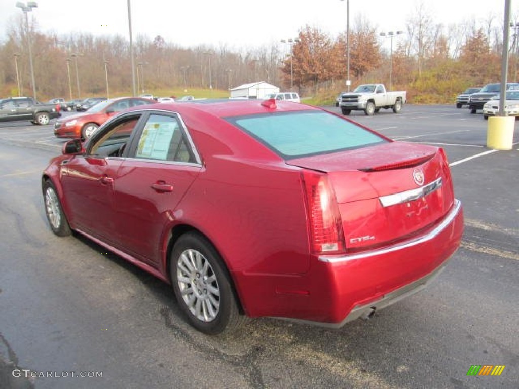 2011 CTS 4 3.0 AWD Sedan - Crystal Red Tintcoat / Cashmere/Cocoa photo #7
