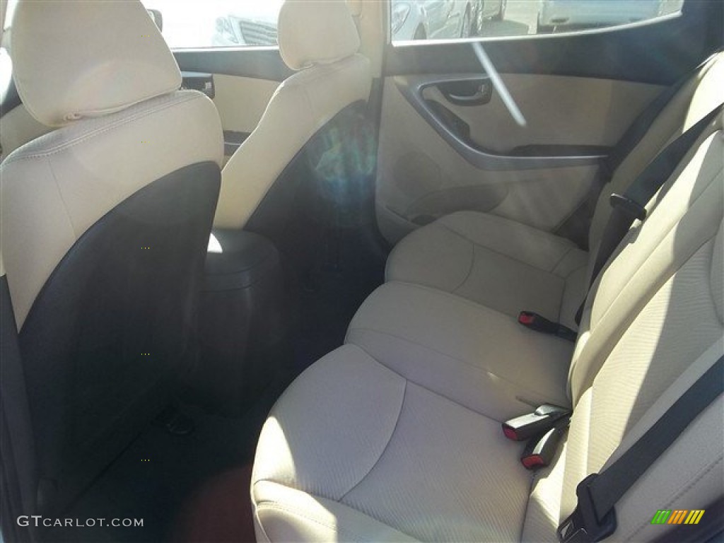 2013 Elantra GLS - Shimmering White / Beige photo #10