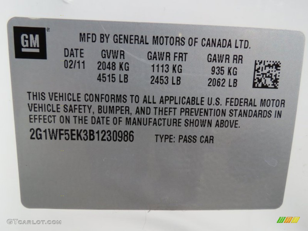 2011 Impala LS - Summit White / Gray photo #23