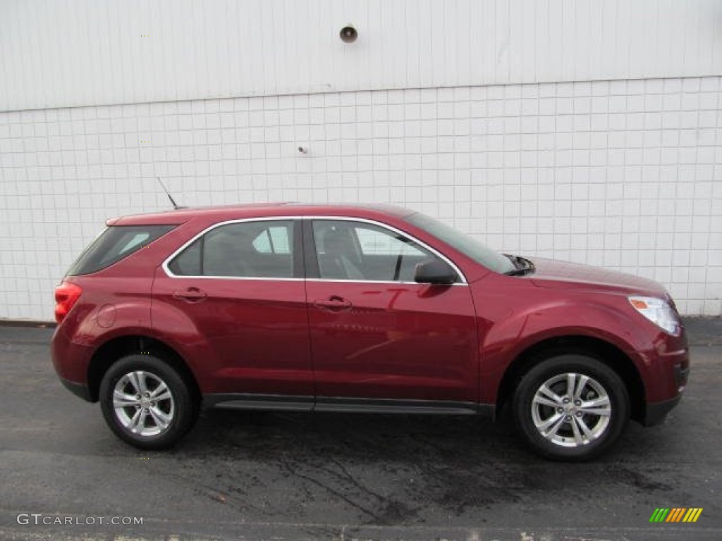 2010 Equinox LS - Cardinal Red Metallic / Jet Black/Light Titanium photo #2